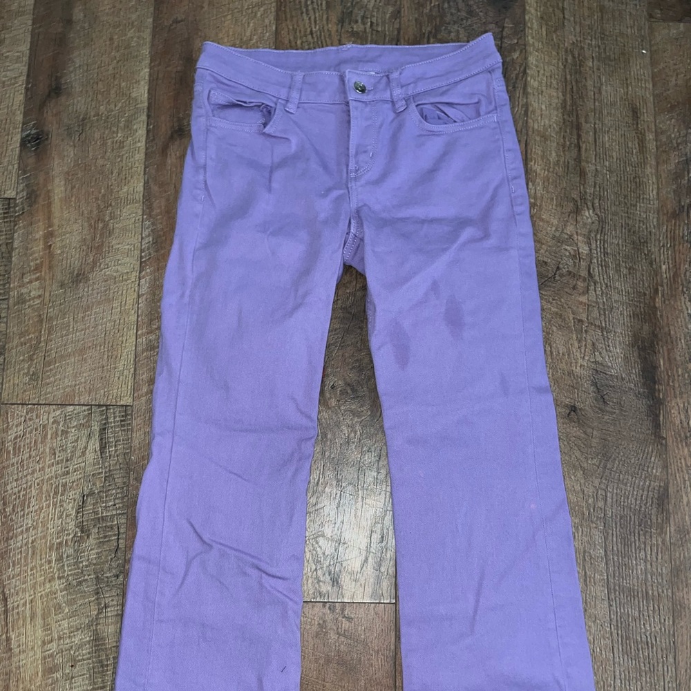 h and m purple jeans